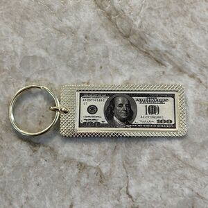 $100 Bill Replica Keychain